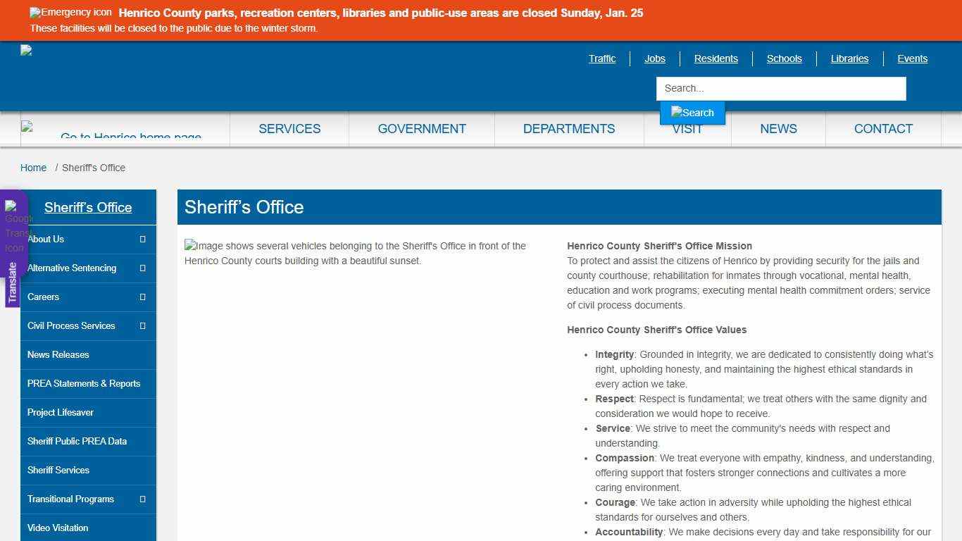 Sheriff's Office » Henrico County, Virginia